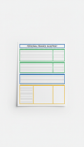 Personal Finance Blueprint Printed Worksheet