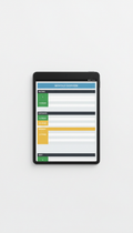 Monthly Budget Digital Template for Tablet