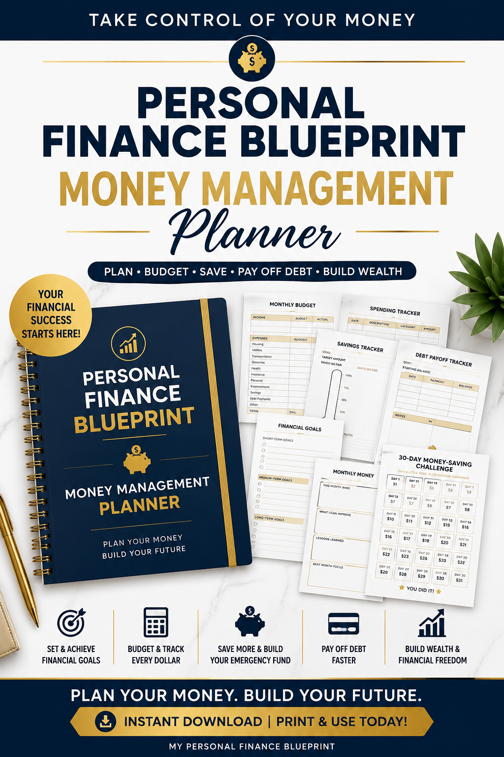 Personal Finance Blueprint - Money Management Planner